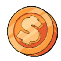 Bronze-Münze Symbol