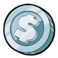 Silber-Münze Symbol