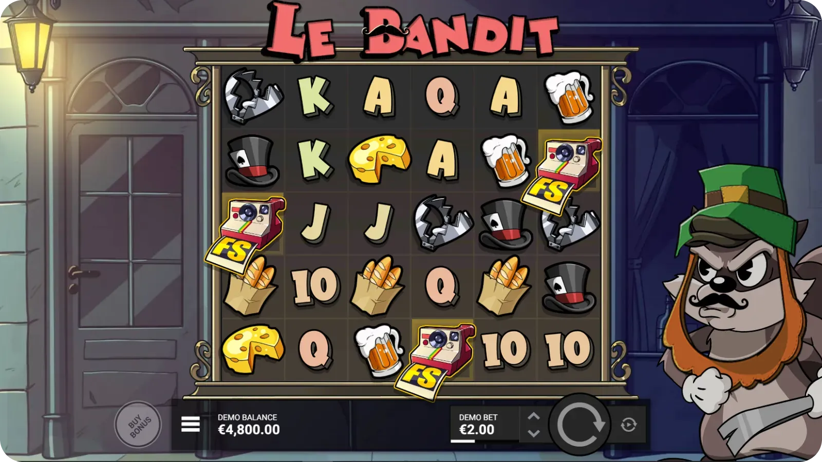 Bonusspiel mit 3 Scattern und 8 Spins